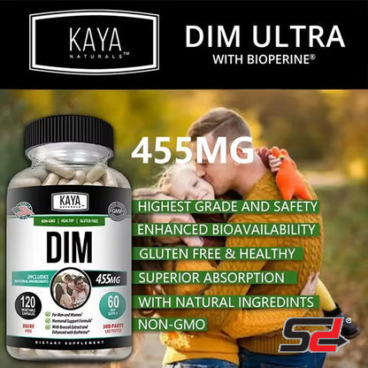 DIM Supplement for Men and Women | Herbal Supplement for Hormone Balance, Menopause and Prostate