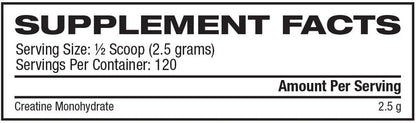 Ronnie Coleman Creatine XS INFO Panel