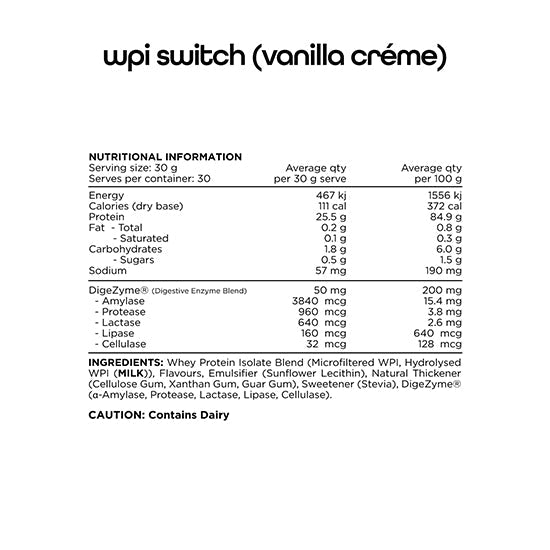 Switch | WPI Isolate Protein