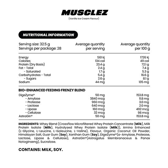 Zombie Labs | MUSCLEZ - Bio-Enhanced Whey Protein