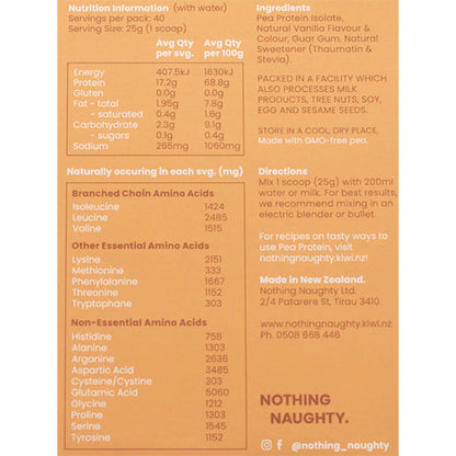 Nothing Naughty | Pea Protein 1kg Jar