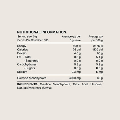Switch Nutrition | Naturally Flavoured Creatine Monohydrate