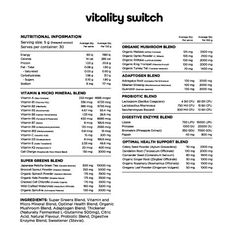 Switch Nutrition | Vitality Switch - Super Greens